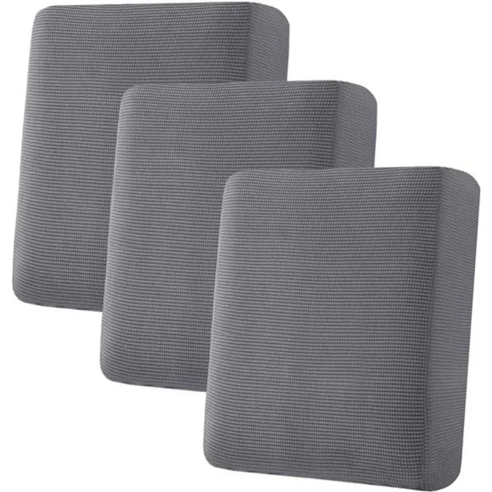 Super Stretch Individual Seat Couch Slipcover Sets Thick Jacquard Textured Twill